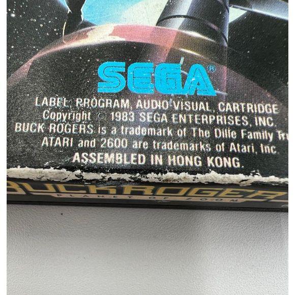 Sega‎ 2 Game Lot - BuckRogers Planet of Zoom and TacScan - Picture 7 of 8